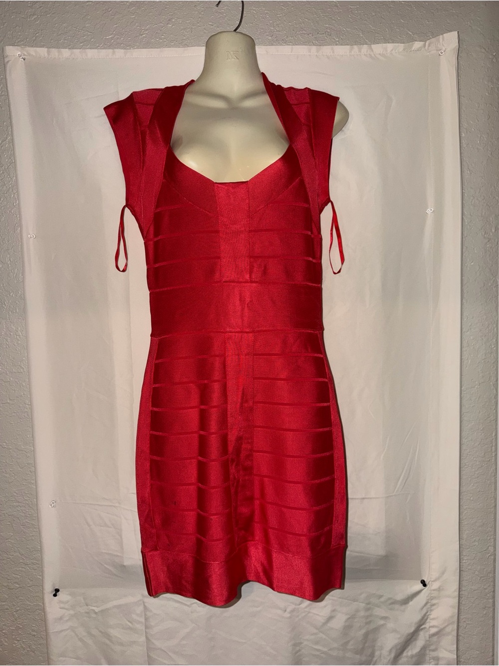 French Connection Red Bandage Mini Dress